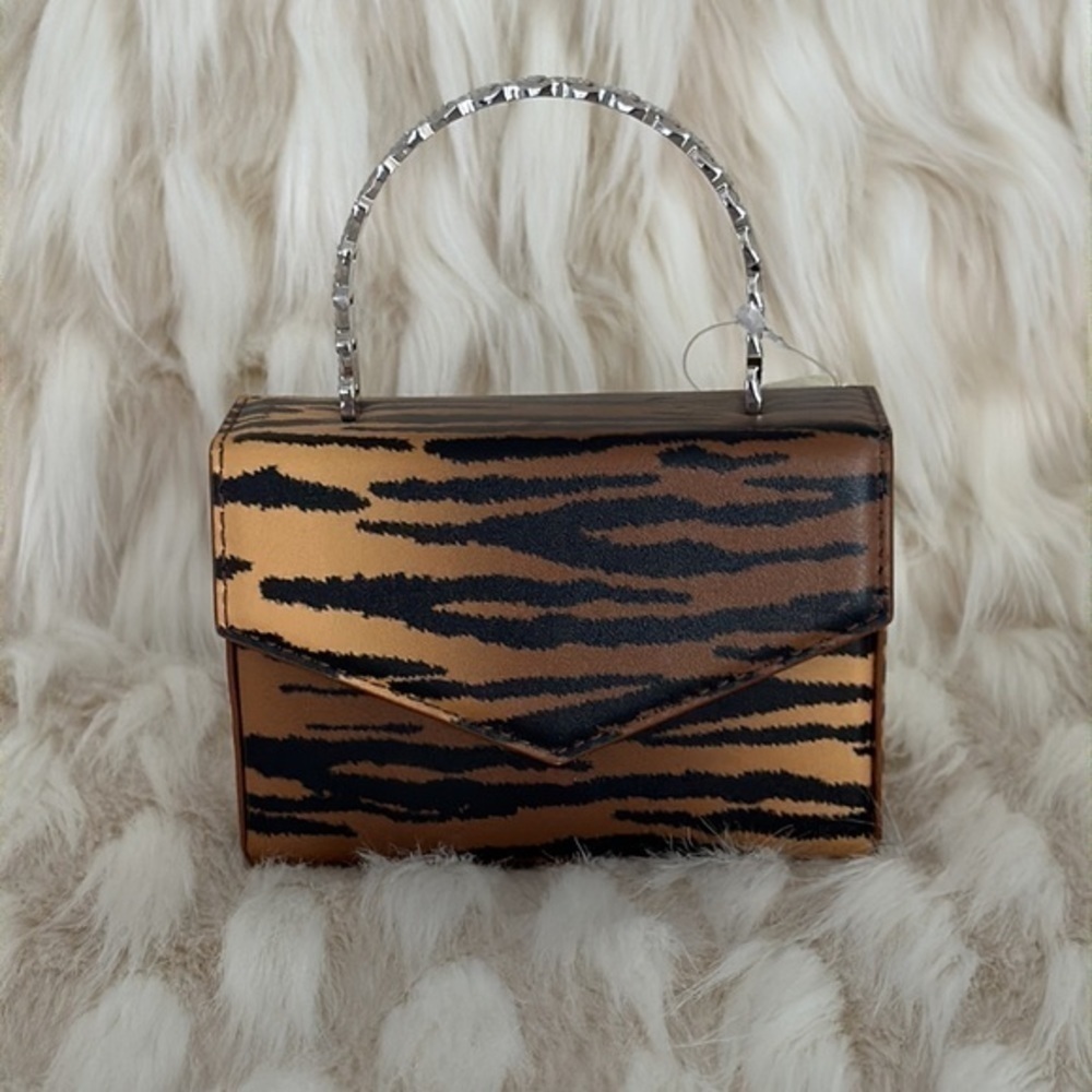 AMINA‎ MUADDI Swarovski cristals tiger prints bag - Picture 2 of 14